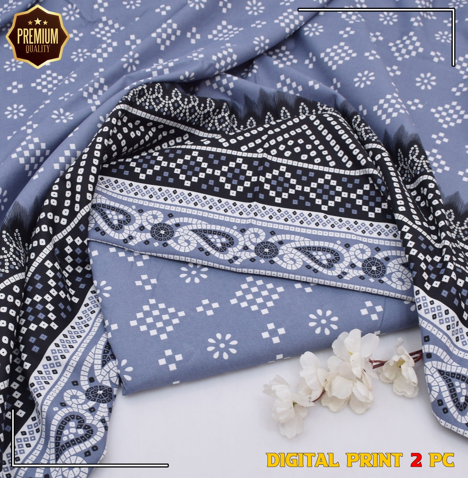 POLO COTTON PRINTED  2PC [ SALE OFFER ] PC-)518