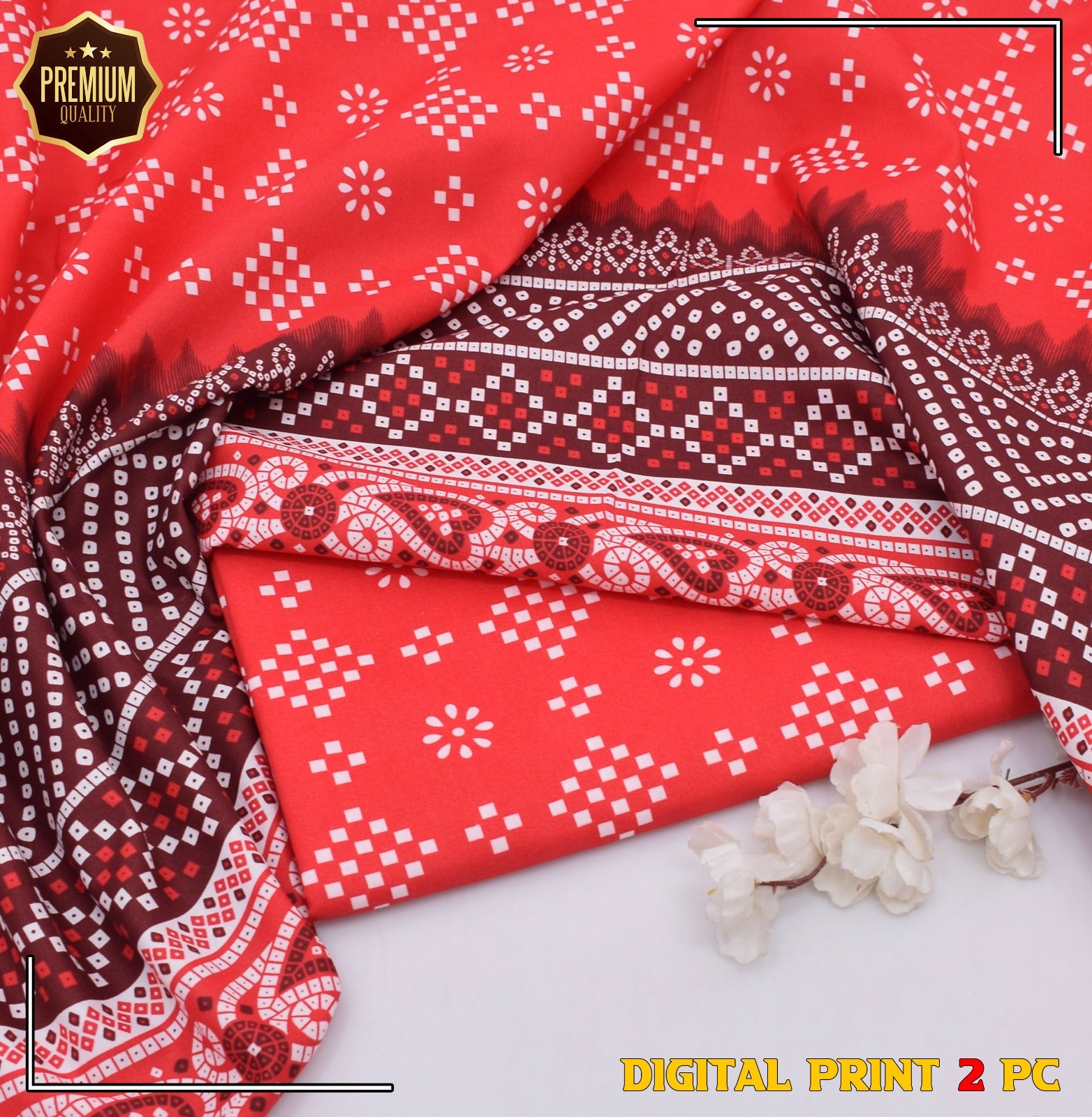 POLO COTTON PRINTED  2PC [ SALE OFFER ] PC-)520