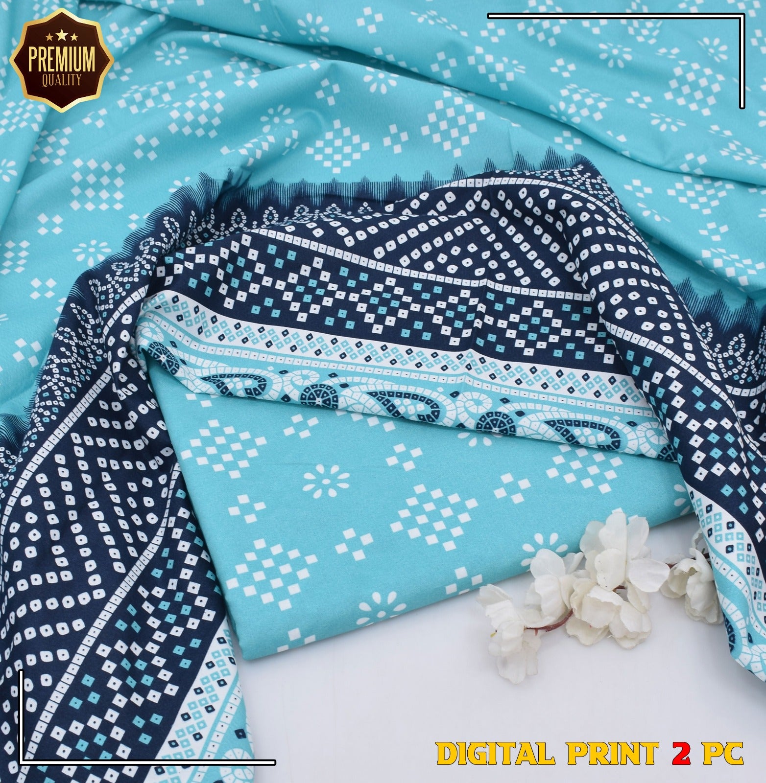POLO COTTON PRINTED  2PC [ SALE OFFER ] PC-)519